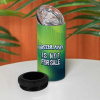 Greenland Is Not For Sale 4 in 1 Can Cooler Tumbler Arctic Aurora Borealis