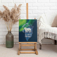 Greenland Is Not For Sale Canvas Wall Art Arctic Aurora Borealis