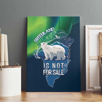 Greenland Is Not For Sale Canvas Wall Art Arctic Aurora Borealis
