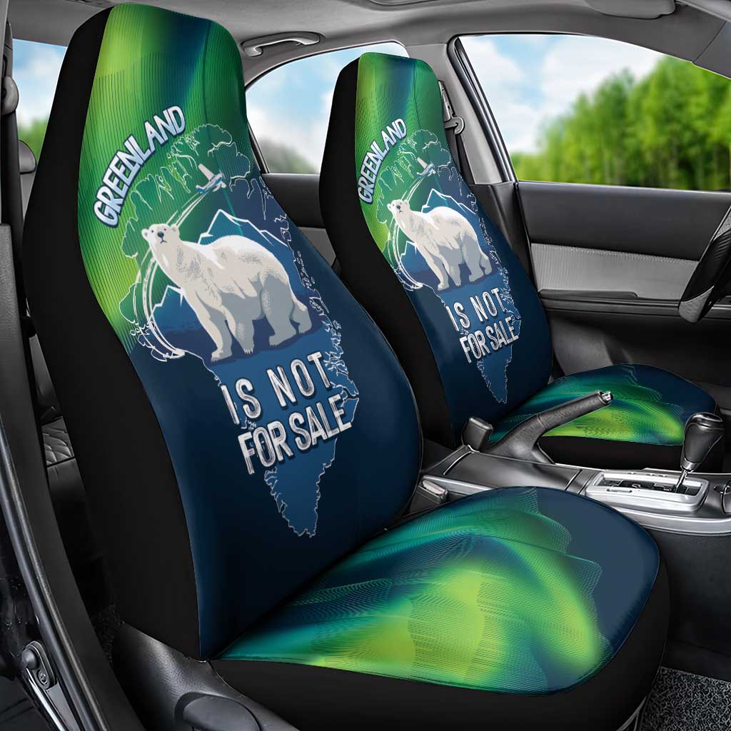 Greenland Is Not For Sale Car Seat Cover Arctic Aurora Borealis