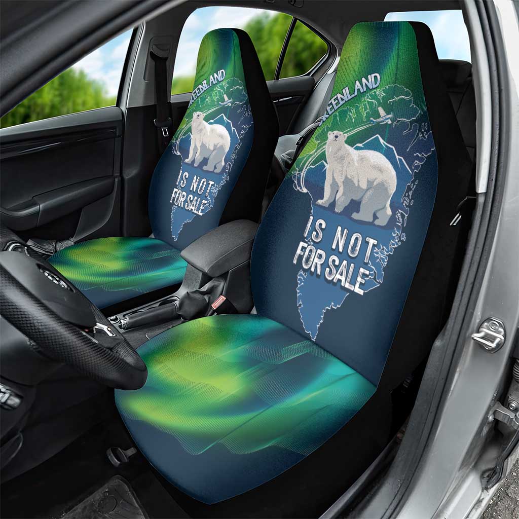 Greenland Is Not For Sale Car Seat Cover Arctic Aurora Borealis