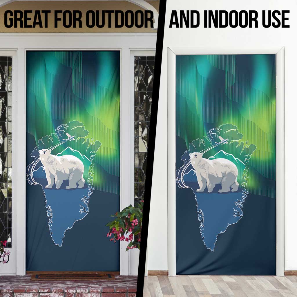 Greenland Is Not For Sale Door Cover Arctic Aurora Borealis