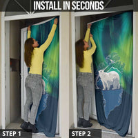 Greenland Is Not For Sale Door Cover Arctic Aurora Borealis
