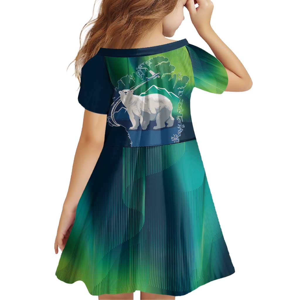 Greenland Is Not For Sale Family Matching Tank Maxi Dress and Hawaiian Shirt Arctic Aurora Borealis