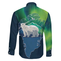 Greenland Is Not For Sale Family Matching Tank Maxi Dress and Hawaiian Shirt Arctic Aurora Borealis