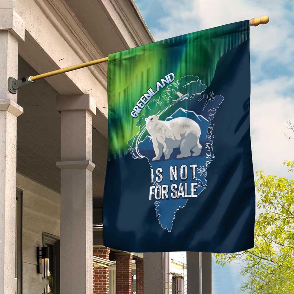 Greenland Is Not For Sale Garden Flag Arctic Aurora Borealis