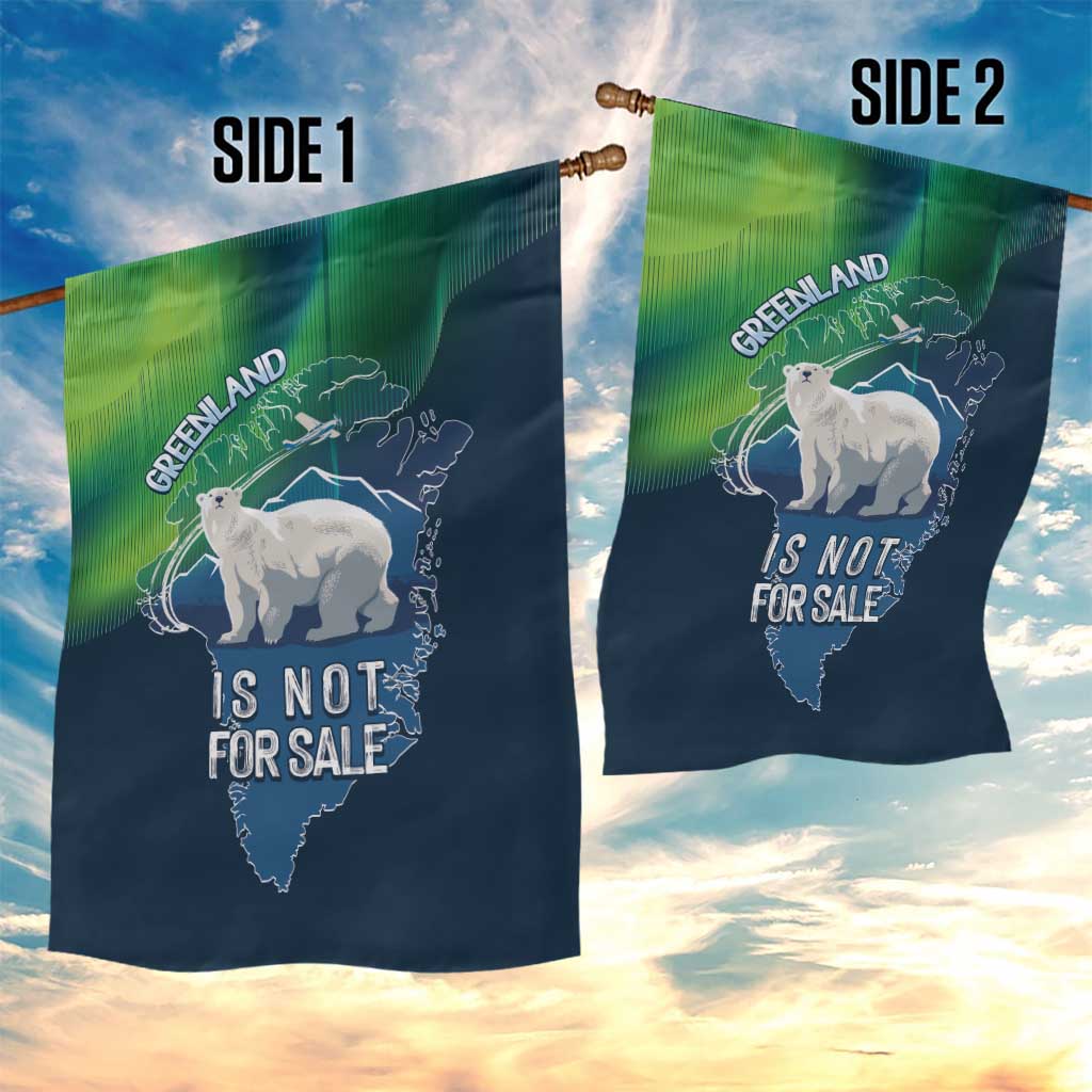 Greenland Is Not For Sale Garden Flag Arctic Aurora Borealis
