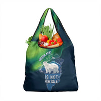 Greenland Is Not For Sale Grocery Bag Arctic Aurora Borealis