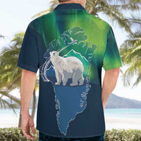 Greenland Is Not For Sale Hawaiian Shirt Arctic Aurora Borealis