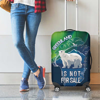Greenland Is Not For Sale Luggage Cover Arctic Aurora Borealis