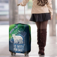Greenland Is Not For Sale Luggage Cover Arctic Aurora Borealis