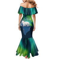 Greenland Is Not For Sale Mermaid Dress Arctic Aurora Borealis