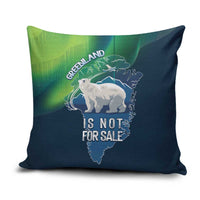 Greenland Is Not For Sale Pillow Cover Arctic Aurora Borealis