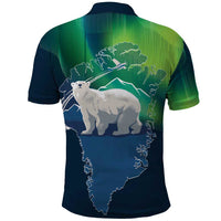 Greenland Is Not For Sale Polo Shirt Arctic Aurora Borealis