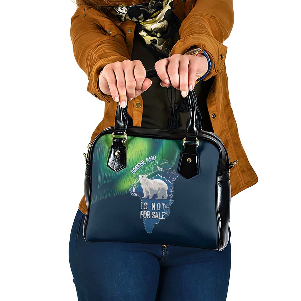 Greenland Is Not For Sale Shoulder Handbag Arctic Aurora Borealis