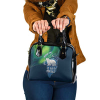 Greenland Is Not For Sale Shoulder Handbag Arctic Aurora Borealis