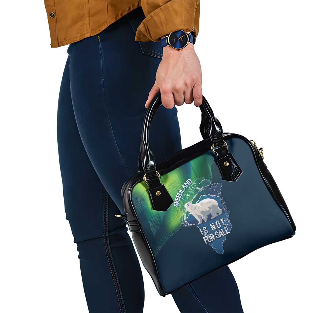 Greenland Is Not For Sale Shoulder Handbag Arctic Aurora Borealis