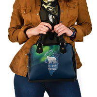 Greenland Is Not For Sale Shoulder Handbag Arctic Aurora Borealis
