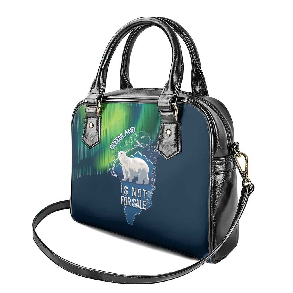 Greenland Is Not For Sale Shoulder Handbag Arctic Aurora Borealis