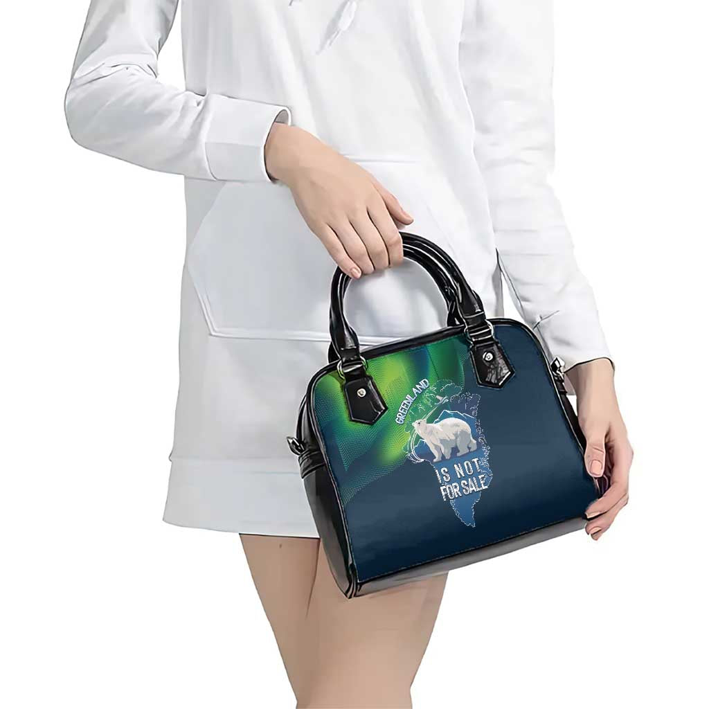 Greenland Is Not For Sale Shoulder Handbag Arctic Aurora Borealis