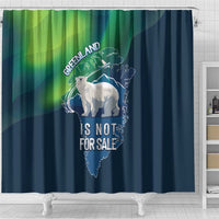 Greenland Is Not For Sale Shower Curtain Arctic Aurora Borealis