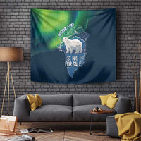 Greenland Is Not For Sale Tapestry Arctic Aurora Borealis