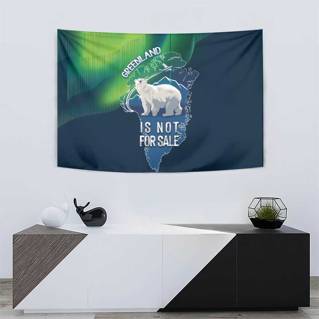 Greenland Is Not For Sale Tapestry Arctic Aurora Borealis