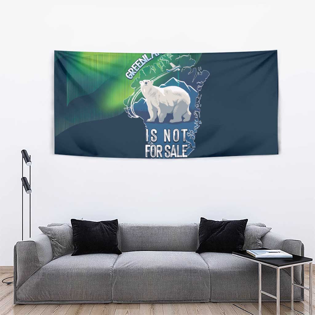 Greenland Is Not For Sale Tapestry Arctic Aurora Borealis