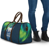 Greenland Is Not For Sale Travel Bag Arctic Aurora Borealis