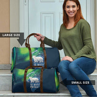Greenland Is Not For Sale Travel Bag Arctic Aurora Borealis