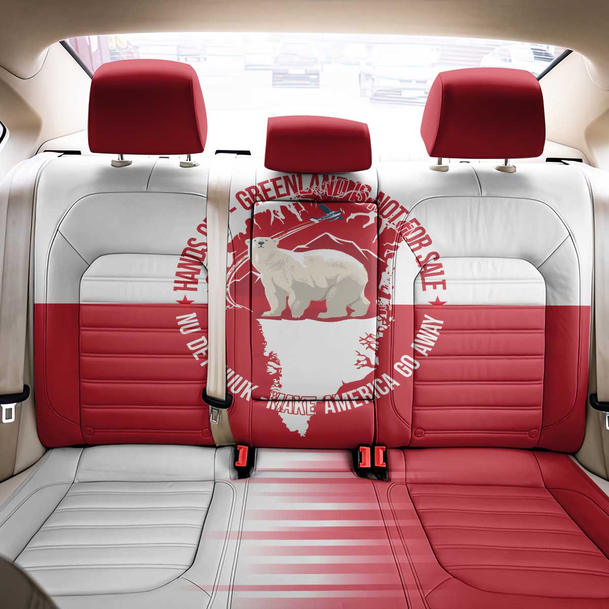 Nu Det Nuuk Greenland Not For Sale Back Car Seat Cover