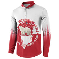 Nu Det Nuuk Greenland Not For Sale Button Sweatshirt