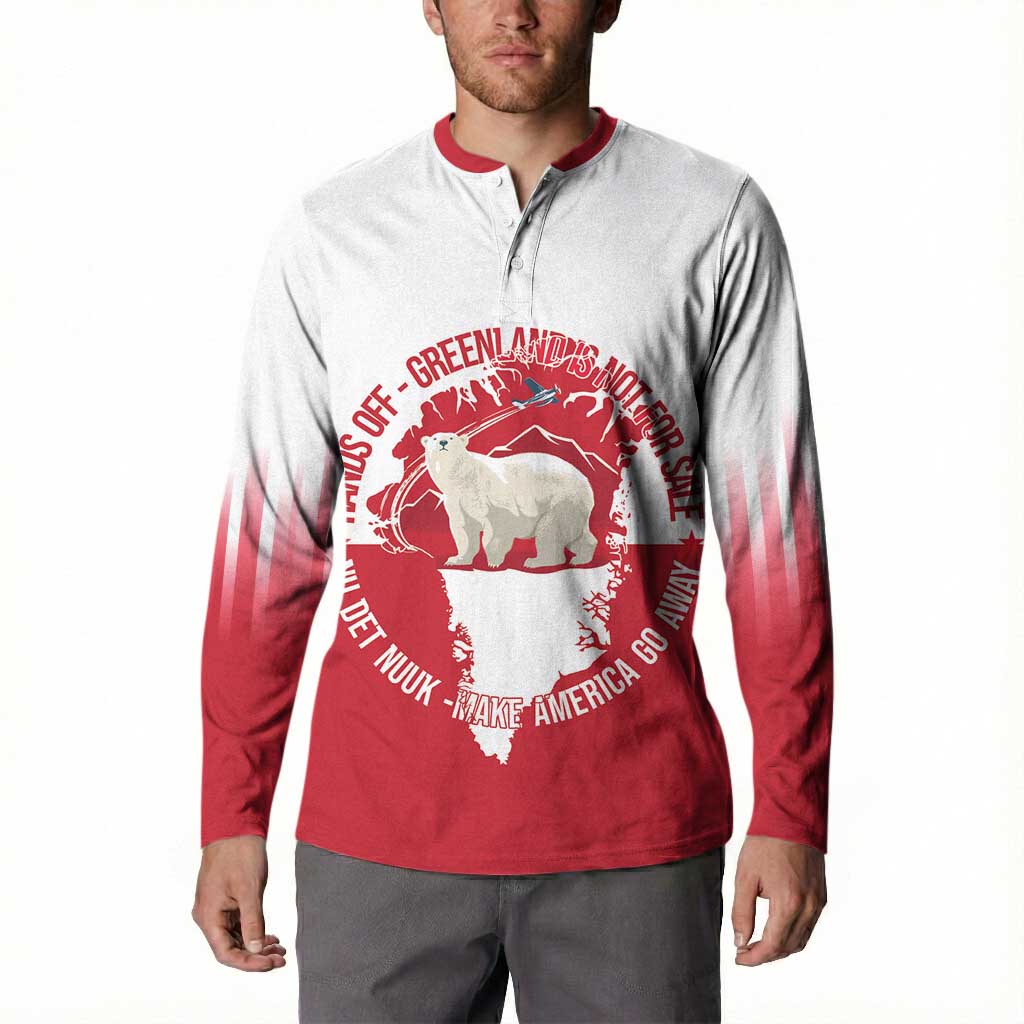 Nu Det Nuuk Greenland Not For Sale Button Sweatshirt