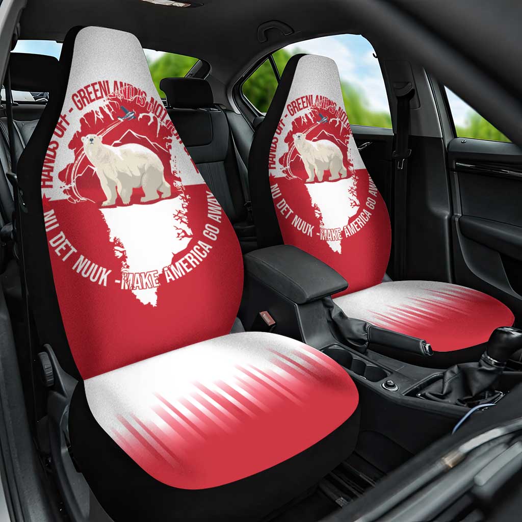 Nu Det Nuuk Greenland Not For Sale Car Seat Cover