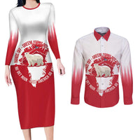 Nu Det Nuuk Greenland Not For Sale Couples Matching Long Sleeve Bodycon Dress and Long Sleeve Button Shirt