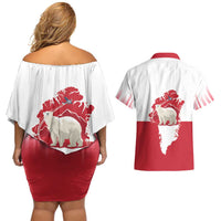 Nu Det Nuuk Greenland Not For Sale Couples Matching Off Shoulder Short Dress and Hawaiian Shirt