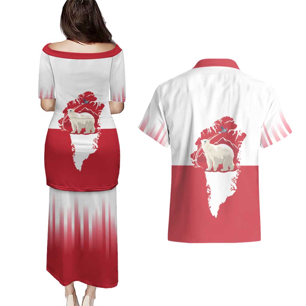 Nu Det Nuuk Greenland Not For Sale Couples Matching Puletasi and Hawaiian Shirt