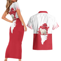 Nu Det Nuuk Greenland Not For Sale Couples Matching Short Sleeve Bodycon Dress and Hawaiian Shirt