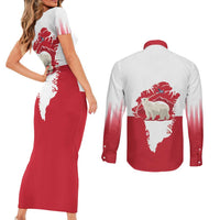Nu Det Nuuk Greenland Not For Sale Couples Matching Short Sleeve Bodycon Dress and Long Sleeve Button Shirt