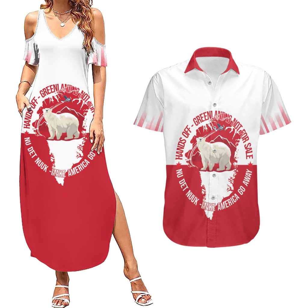 Nu Det Nuuk Greenland Not For Sale Couples Matching Summer Maxi Dress and Hawaiian Shirt