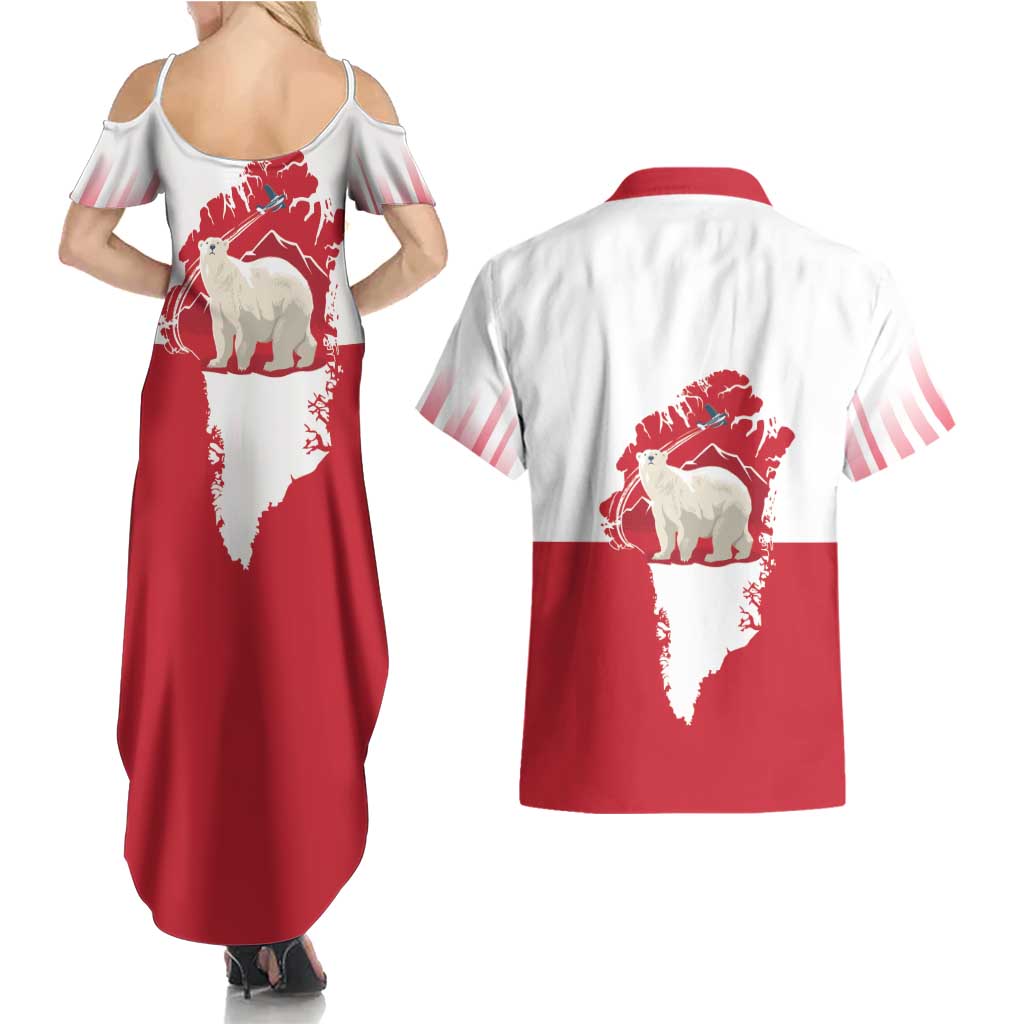 Nu Det Nuuk Greenland Not For Sale Couples Matching Summer Maxi Dress and Hawaiian Shirt