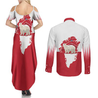 Nu Det Nuuk Greenland Not For Sale Couples Matching Summer Maxi Dress and Long Sleeve Button Shirt