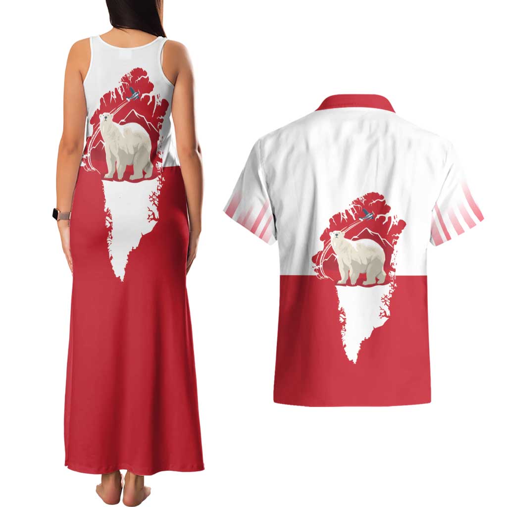 Nu Det Nuuk Greenland Not For Sale Couples Matching Tank Maxi Dress and Hawaiian Shirt