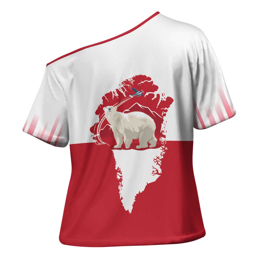 Nu Det Nuuk Greenland Not For Sale Cross Shoulder Shirt