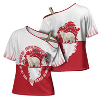 Nu Det Nuuk Greenland Not For Sale Cross Shoulder Shirt