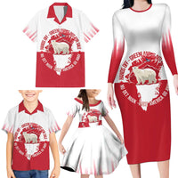 Nu Det Nuuk Greenland Not For Sale Family Matching Long Sleeve Bodycon Dress and Hawaiian Shirt