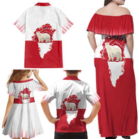 Nu Det Nuuk Greenland Not For Sale Family Matching Off Shoulder Maxi Dress and Hawaiian Shirt