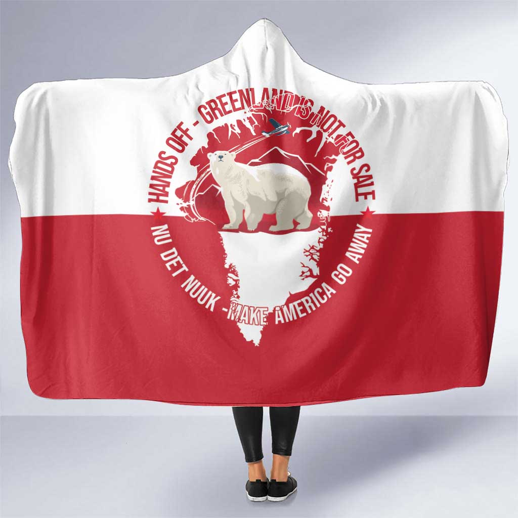 Nu Det Nuuk Greenland Not For Sale Hooded Blanket