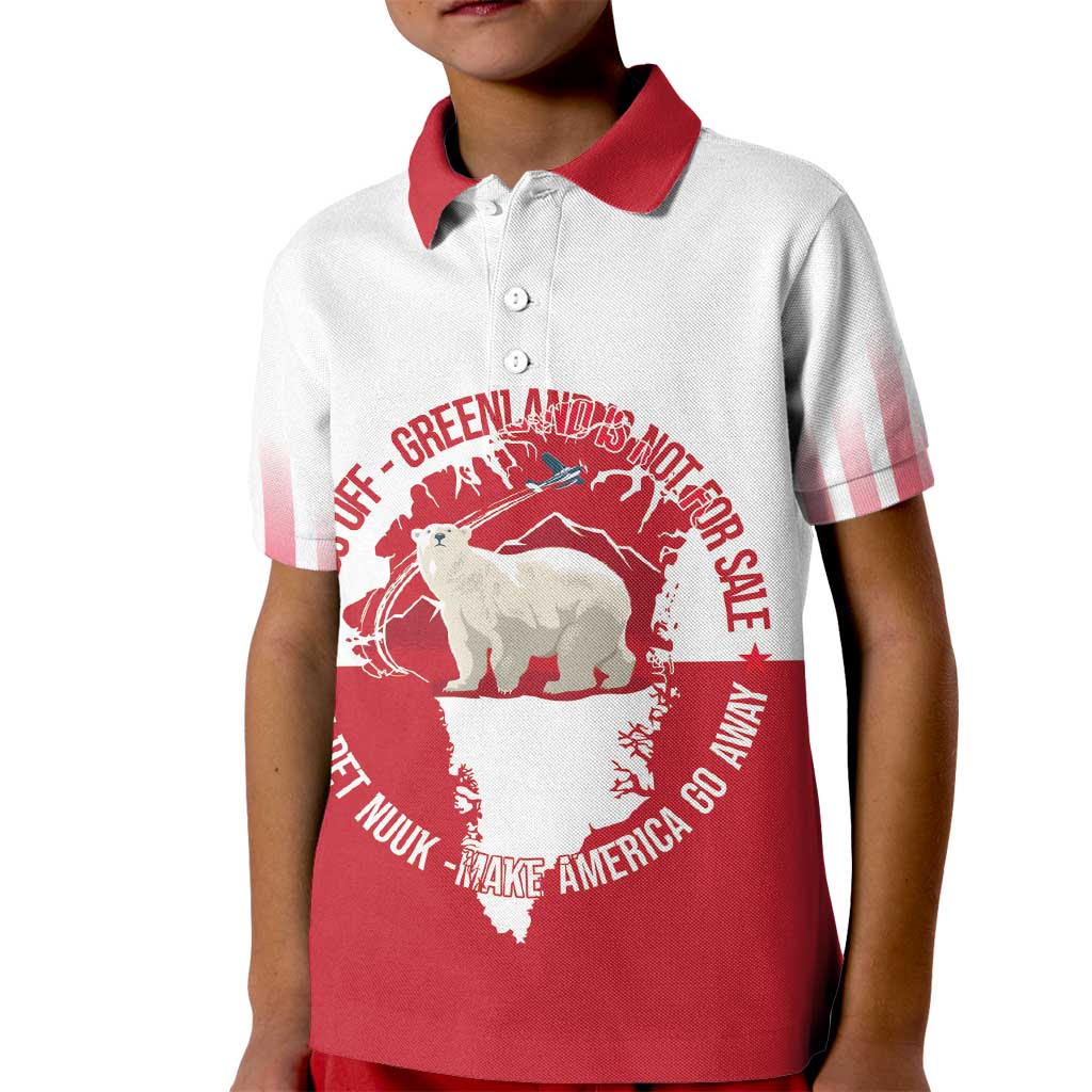 Nu Det Nuuk Greenland Not For Sale Kid Polo Shirt