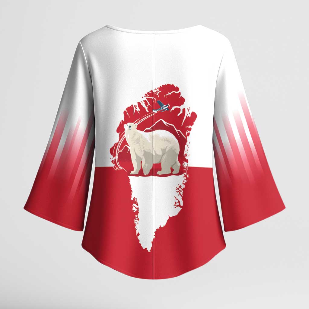 Nu Det Nuuk Greenland Not For Sale Kimono Sleeve Blouse